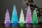 Multi-colour Lighted Trees - 5 piece set