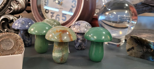 Crystal Mushroom 2"H