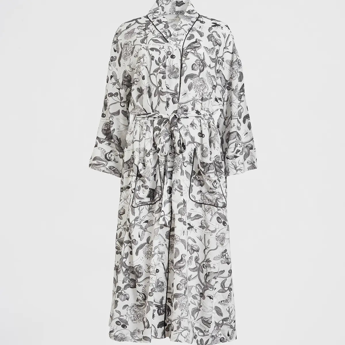 Fable Tree of Life Monochrome - Long Kimono - One Size