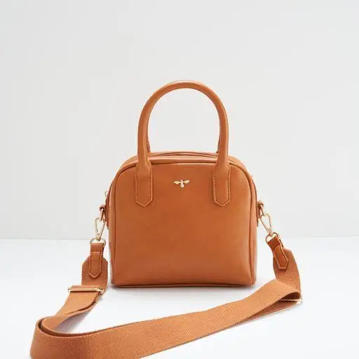 Fable Eloise Mini Bowling Purse - Tan