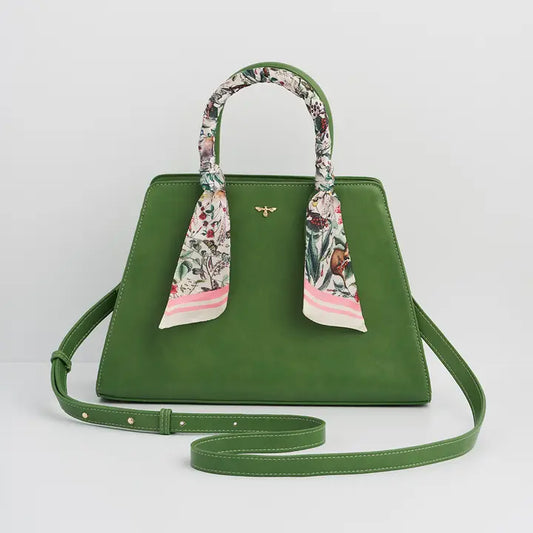 Fable Garden Floral Green Tote