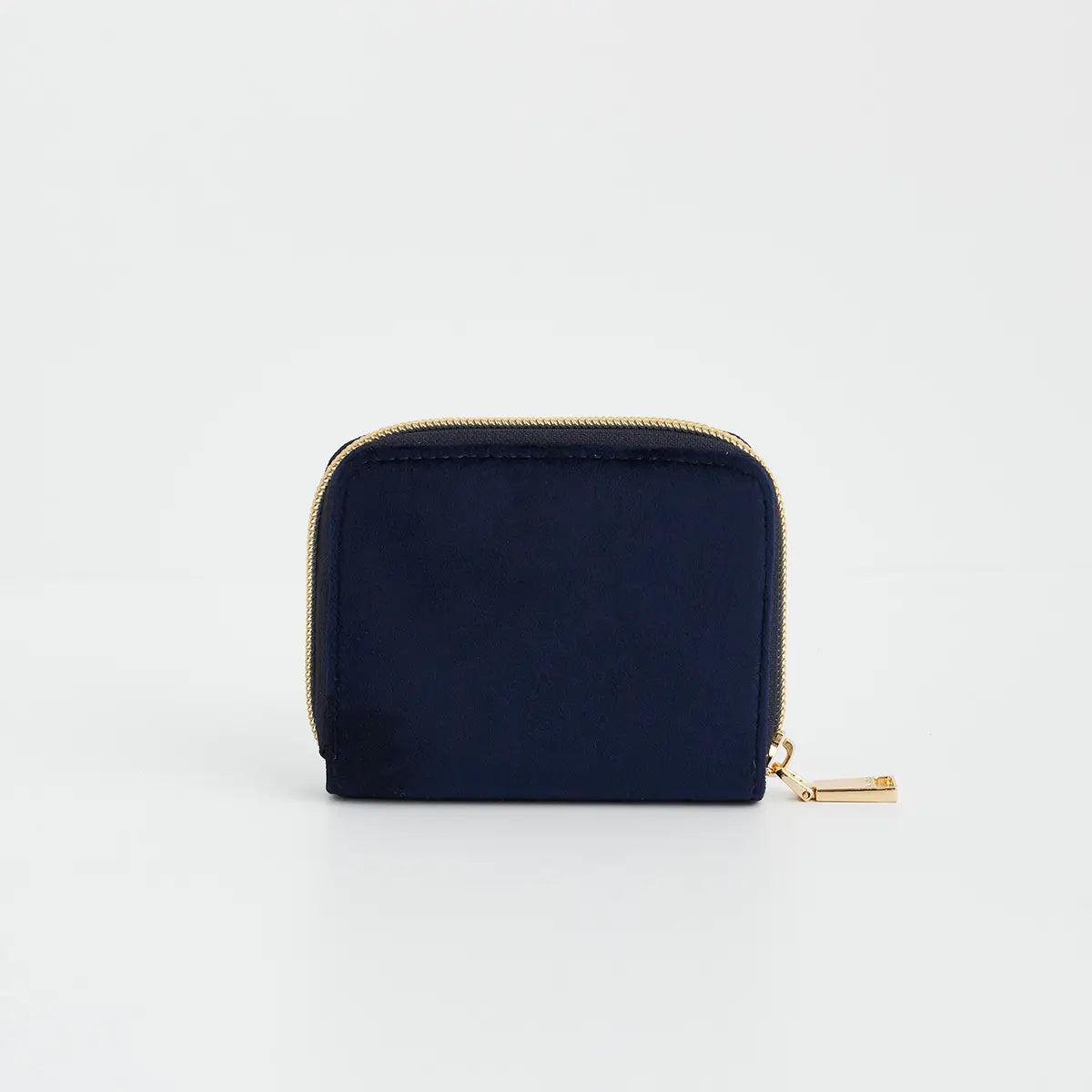 Floral Navy Velvet Purse