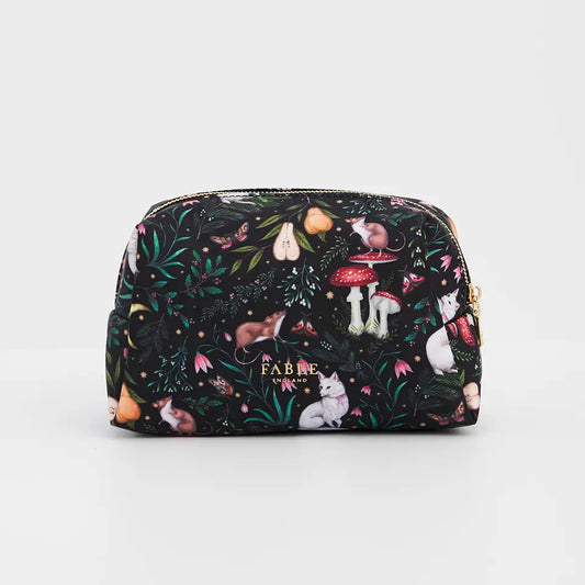 Niva Print Cosmetic Fable Pouch in Green