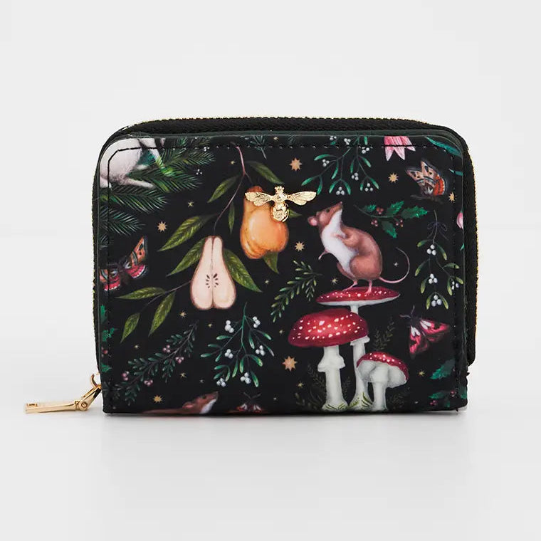 Niva Print Small Fable Purse in Green