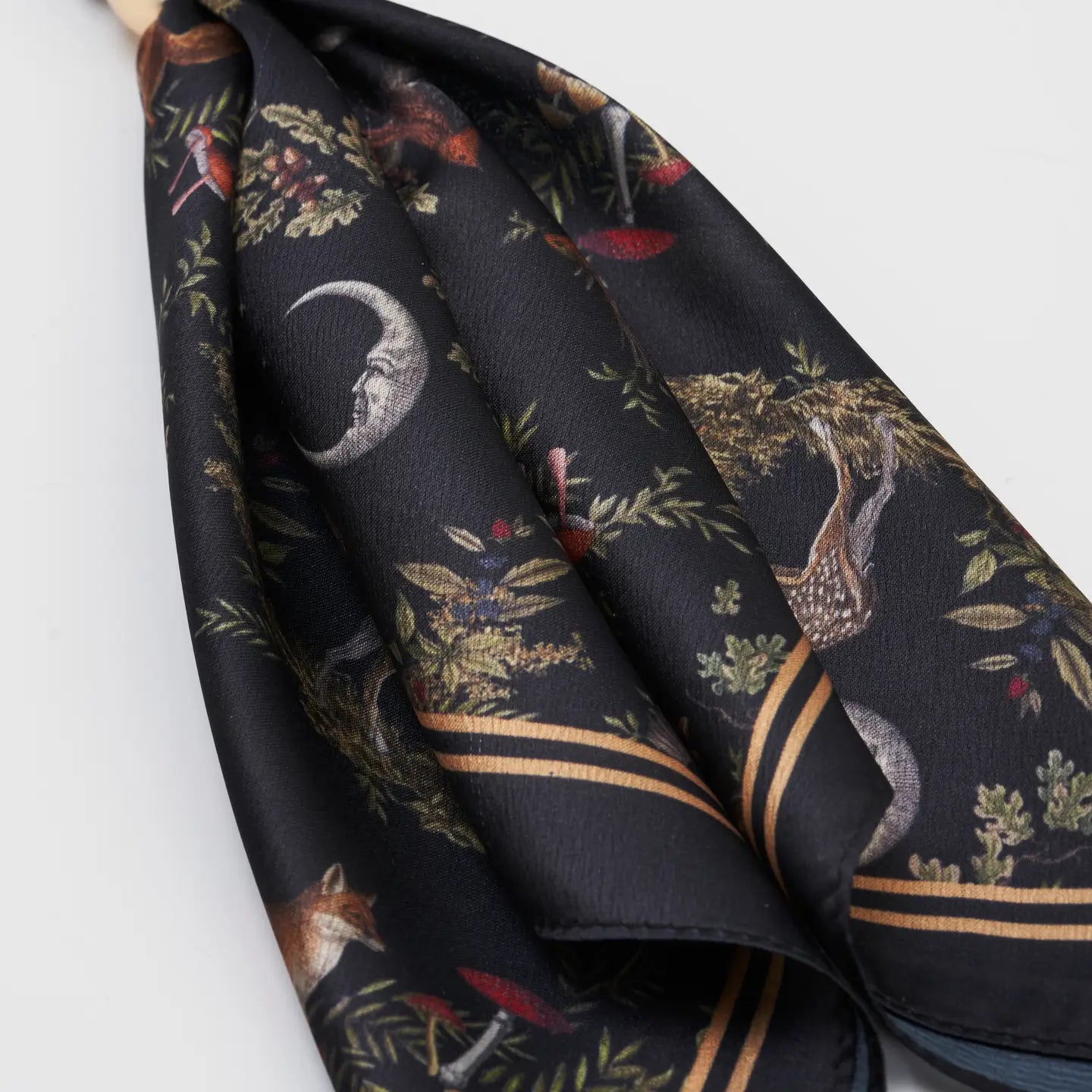 Fable Scarf Bag Charm in Black Into the Woods