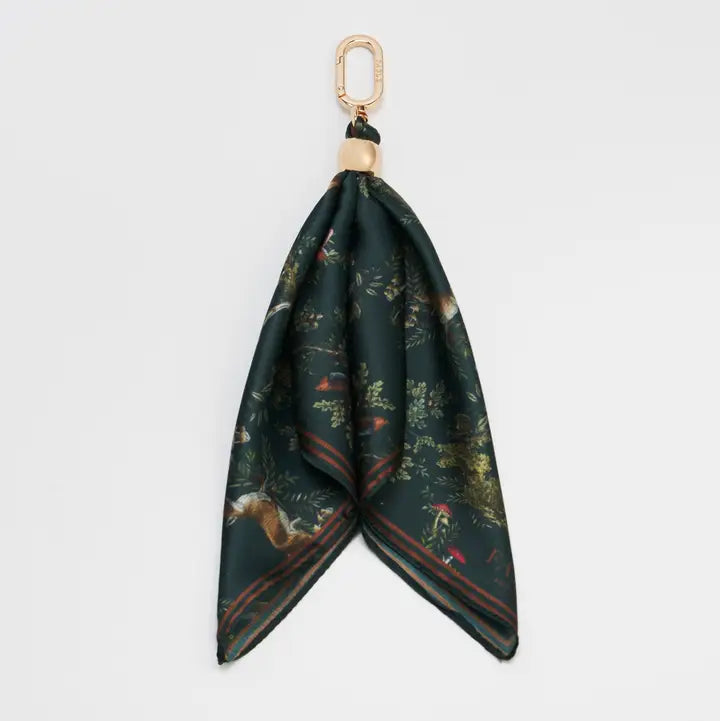Fable Scarf Bag Charm in Green Into the Woods