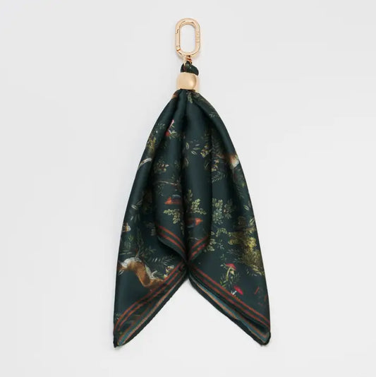 Fable Scarf Bag Charm in Green Into the Woods