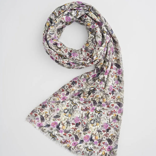 Fable Floral Engravings Lightweight Scarf
