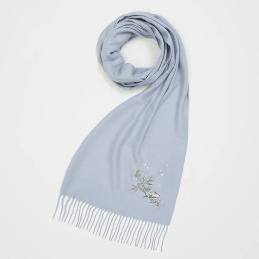 Fable Embroidered Cozy Scarf
