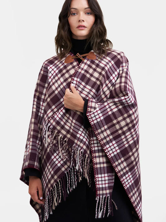 Window Pane Check Cape