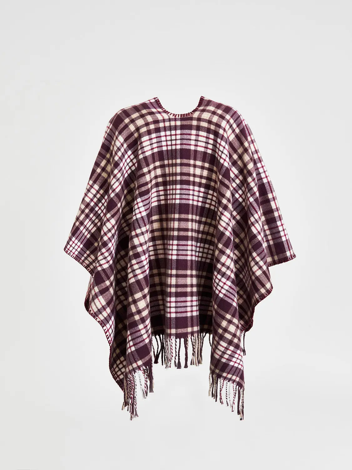 Window Pane Check Cape