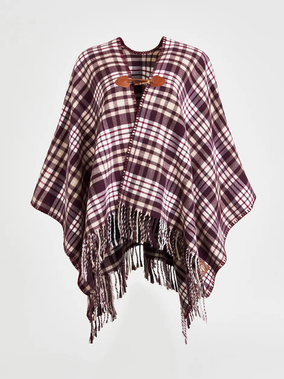 Window Pane Check Cape