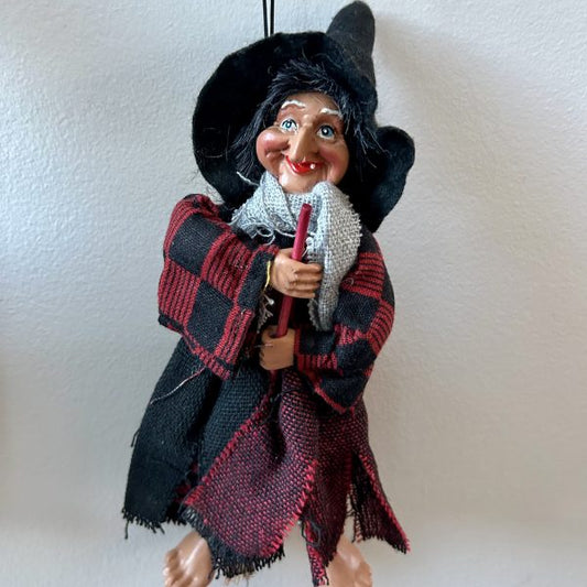 Kitchen Witch Doll Elsbeth - Red