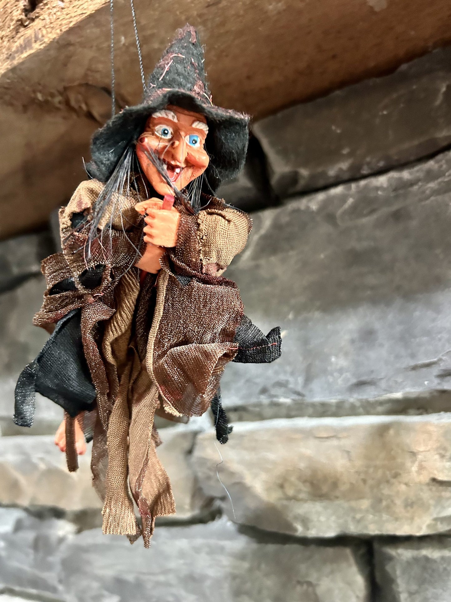 Kitchen Witch Doll Walburga - Brown