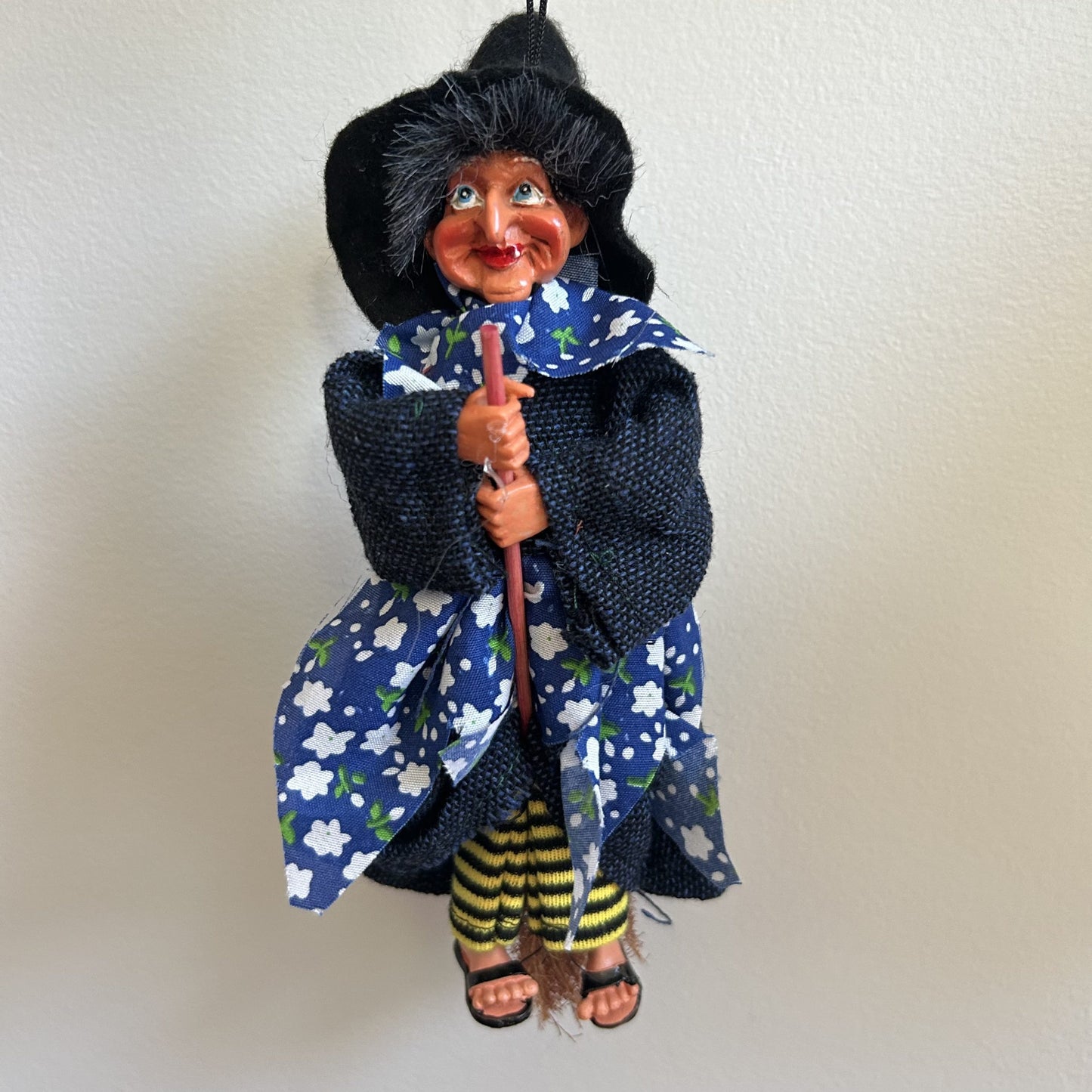 Kitchen Witch Doll Johanna - Blue