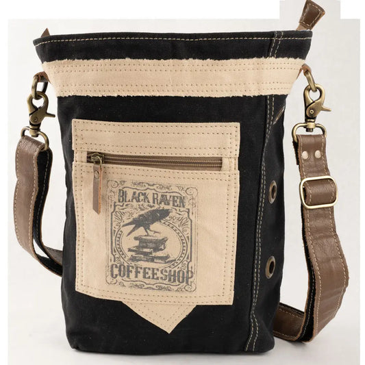 Black Raven Coffee Crossbody Bag