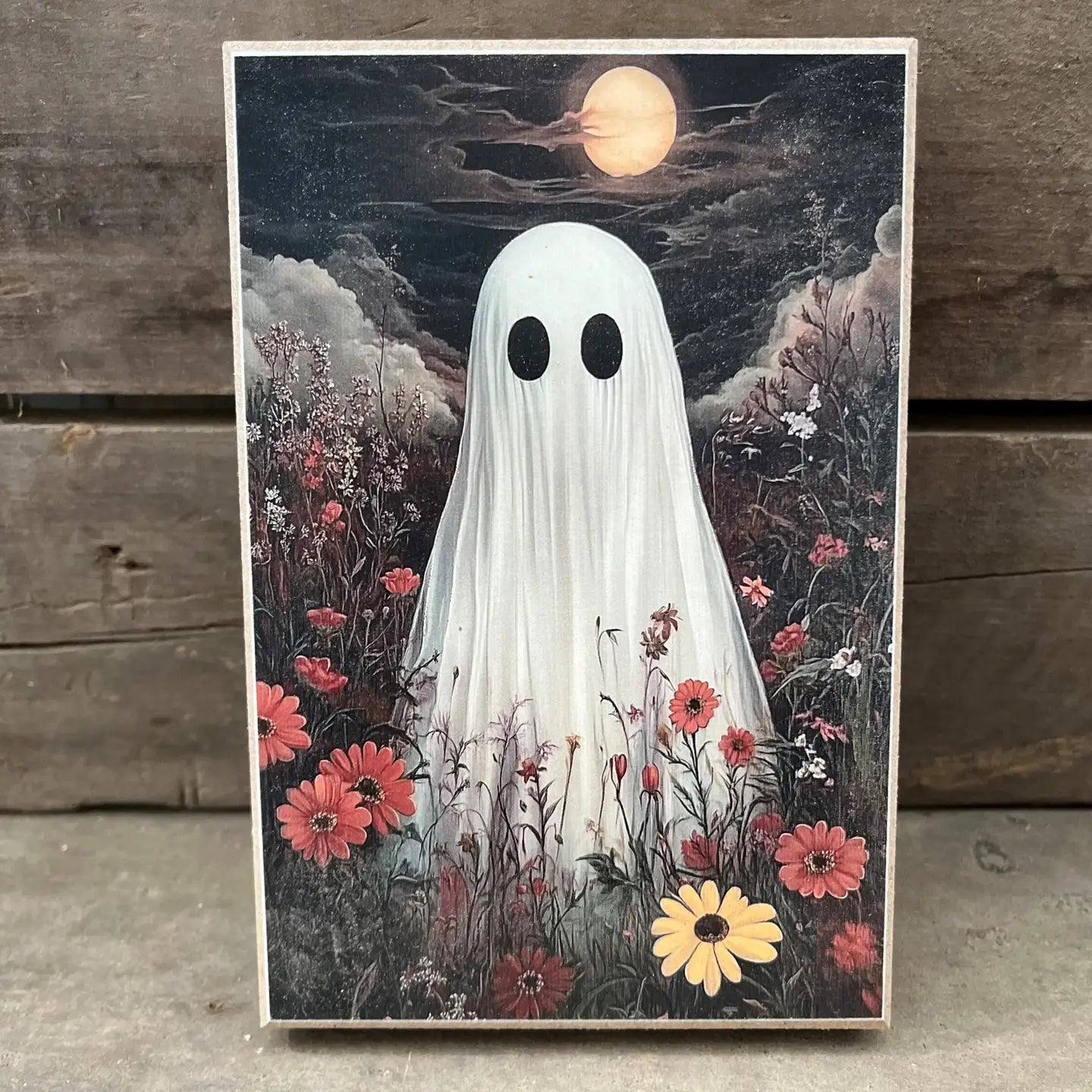 Wildflower Ghost Block 4 x 6"
