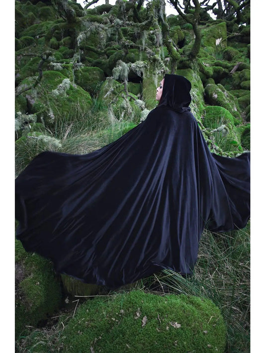 Velvet Hooded Cloak