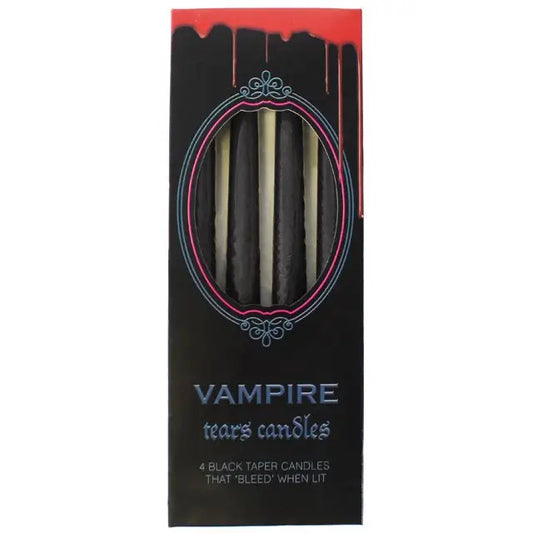 Set of 4 Gothic Vampire Tears Taper Candles
