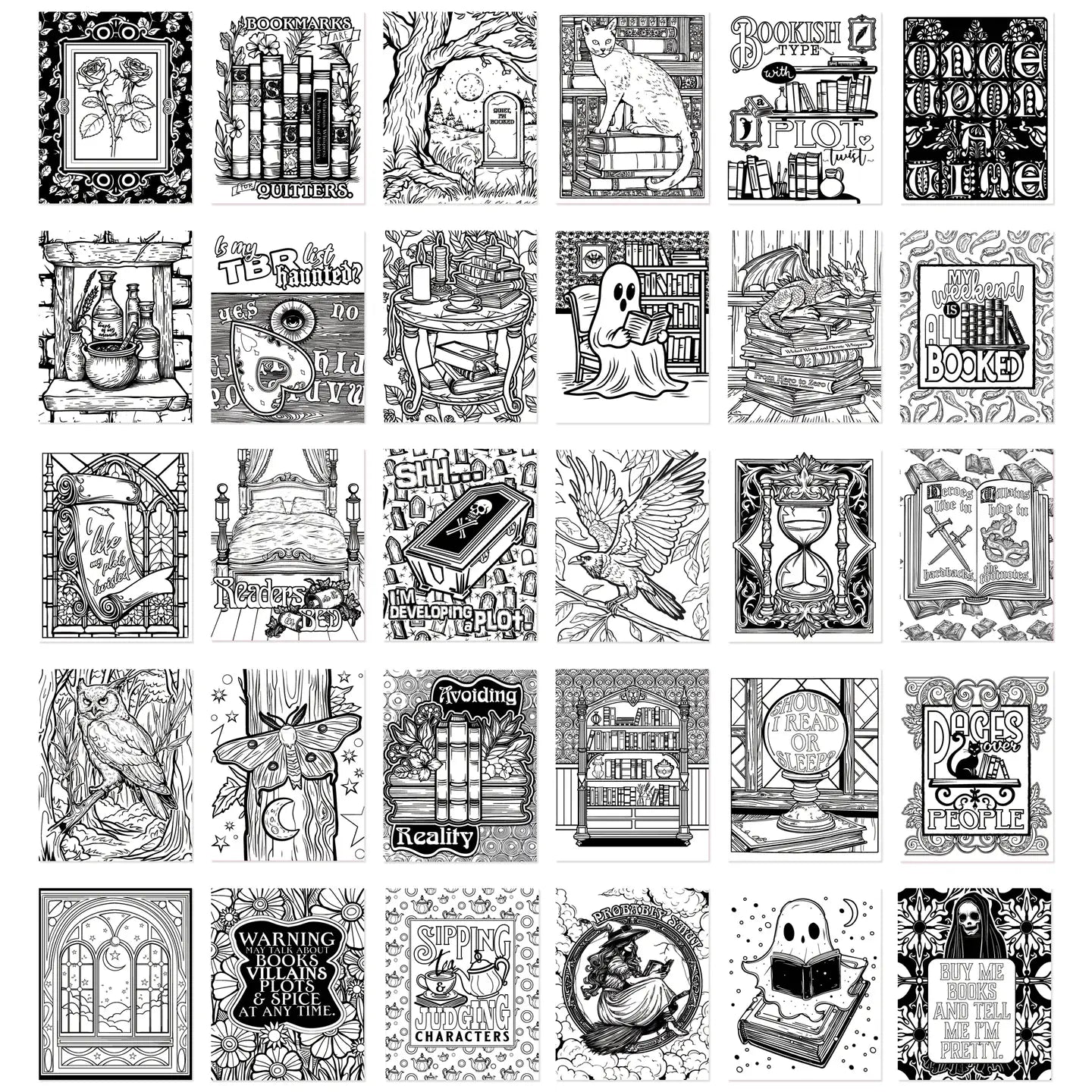 Waiting For the Night Colouring Book