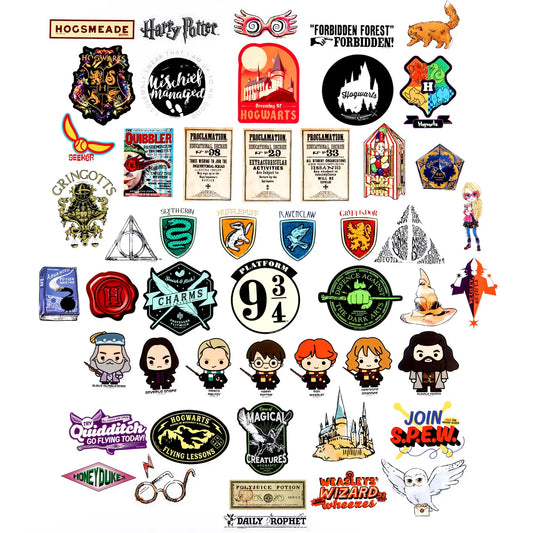 Harry Potter Clear Variety Decals (50-Pack)