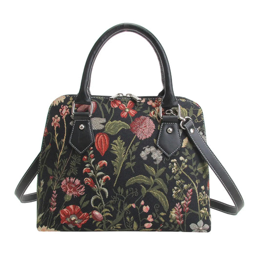 Morning Garden Black Purse