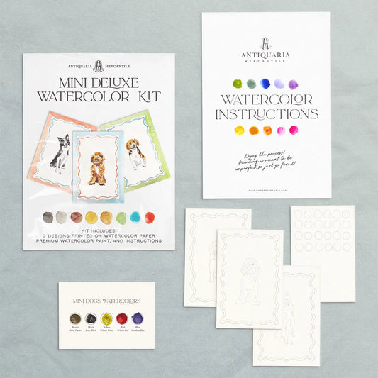 Mini Watercolour Painting Kit - Dogs