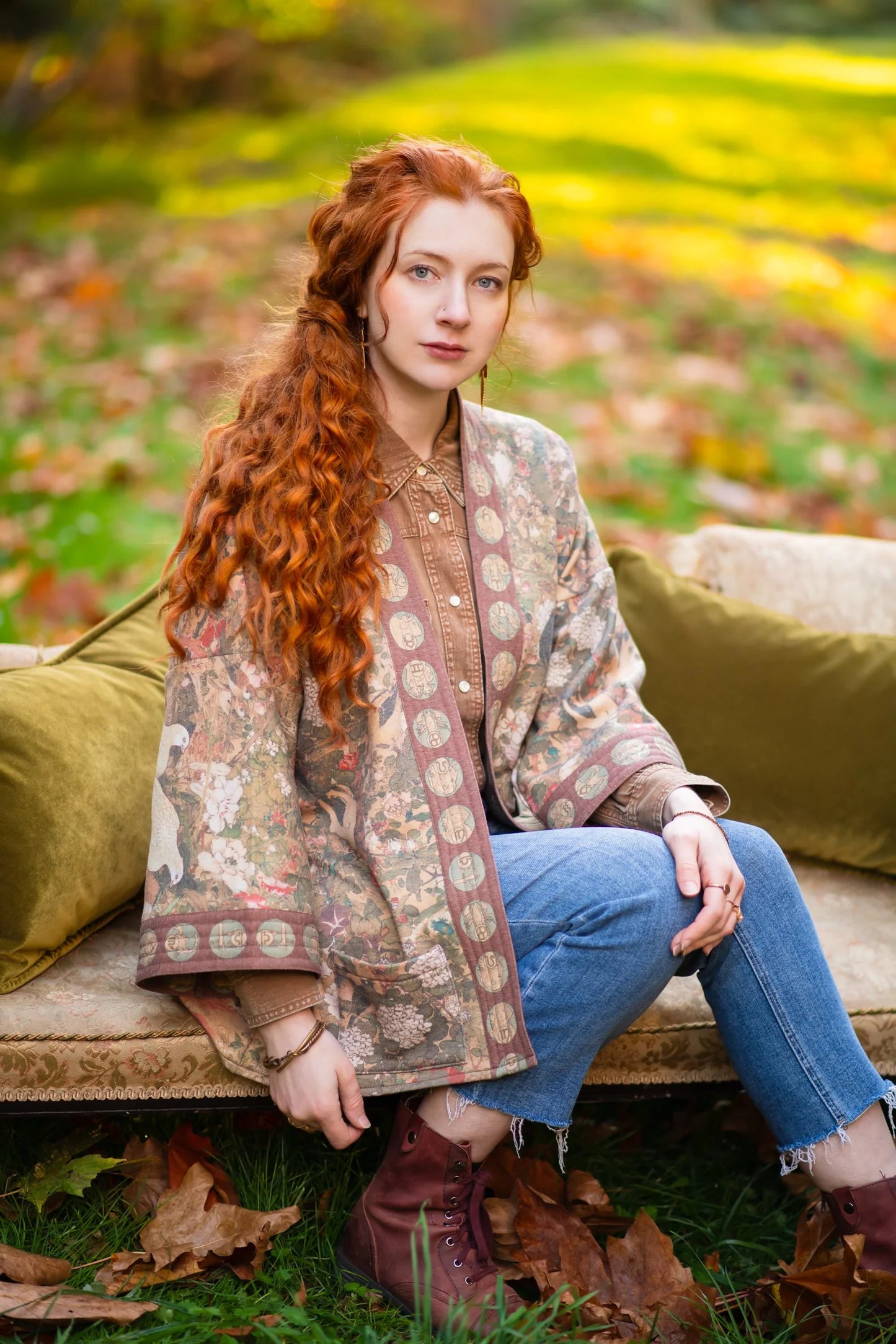 Dream Weaver Fleece Cottage Cardigan Kimono Jacket With Zodiac By Market Of Stars