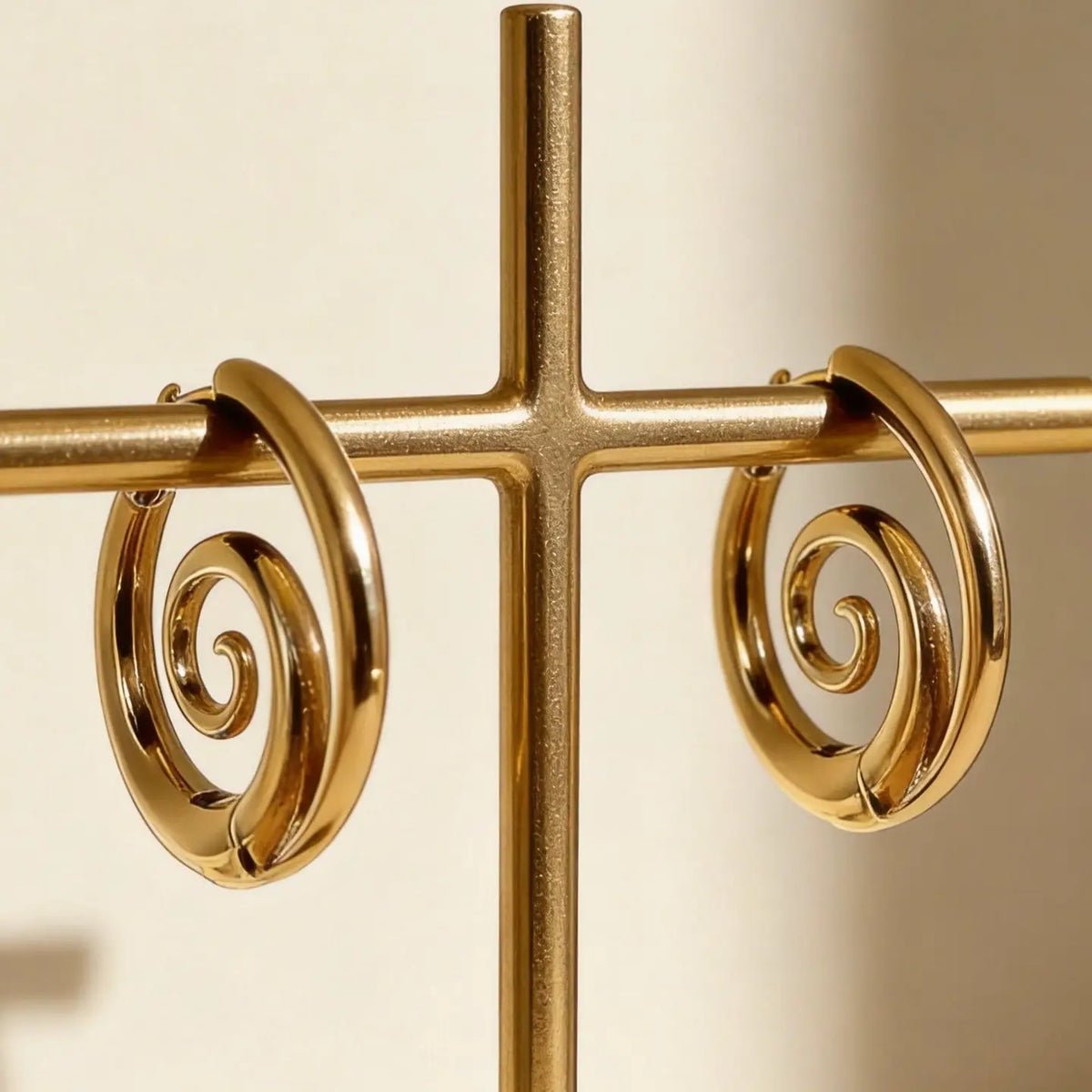 Swirl Hoop Earrings