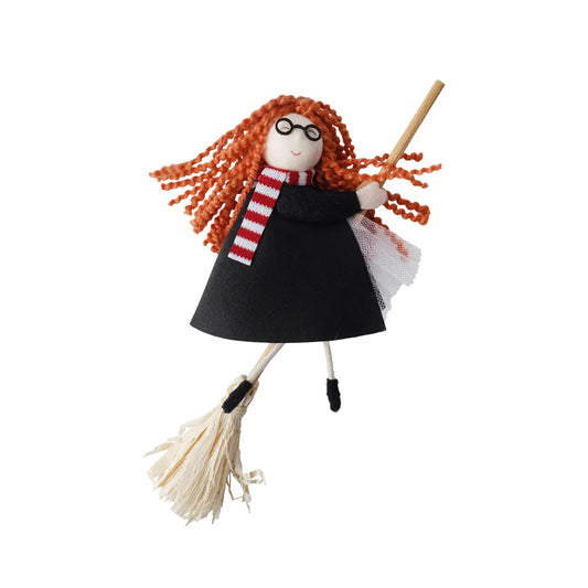 Flying On Broomstick Hanging Decoration