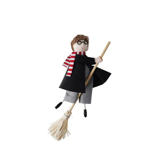 Flying On Broomstick Hanging Decoration