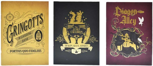Harry Potter 3pk A6 Notebooks