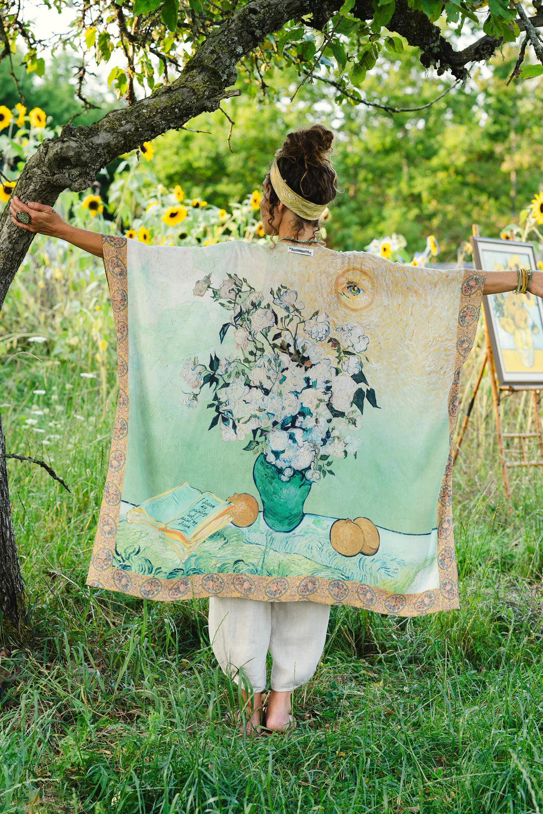 I Paint My Dream Bohemian Van Gogh Goddess Starduster Kimono By Market Of Stars