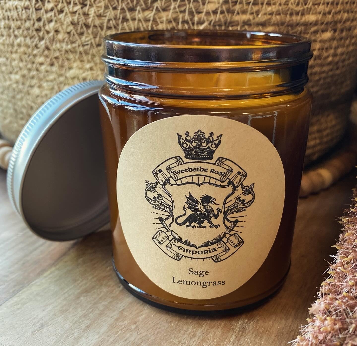 Tweedside Road Candle Amber Jar