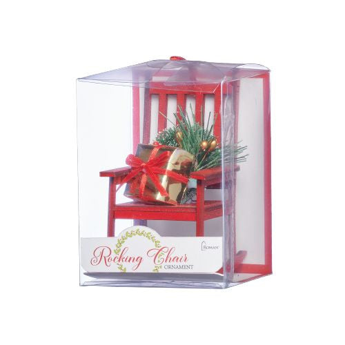 5"H Rocking Chair Ornament - Holiday Tradition