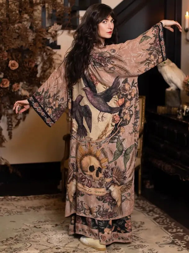 Momento with Floral Print, Starlings & Skull by Market of Stars