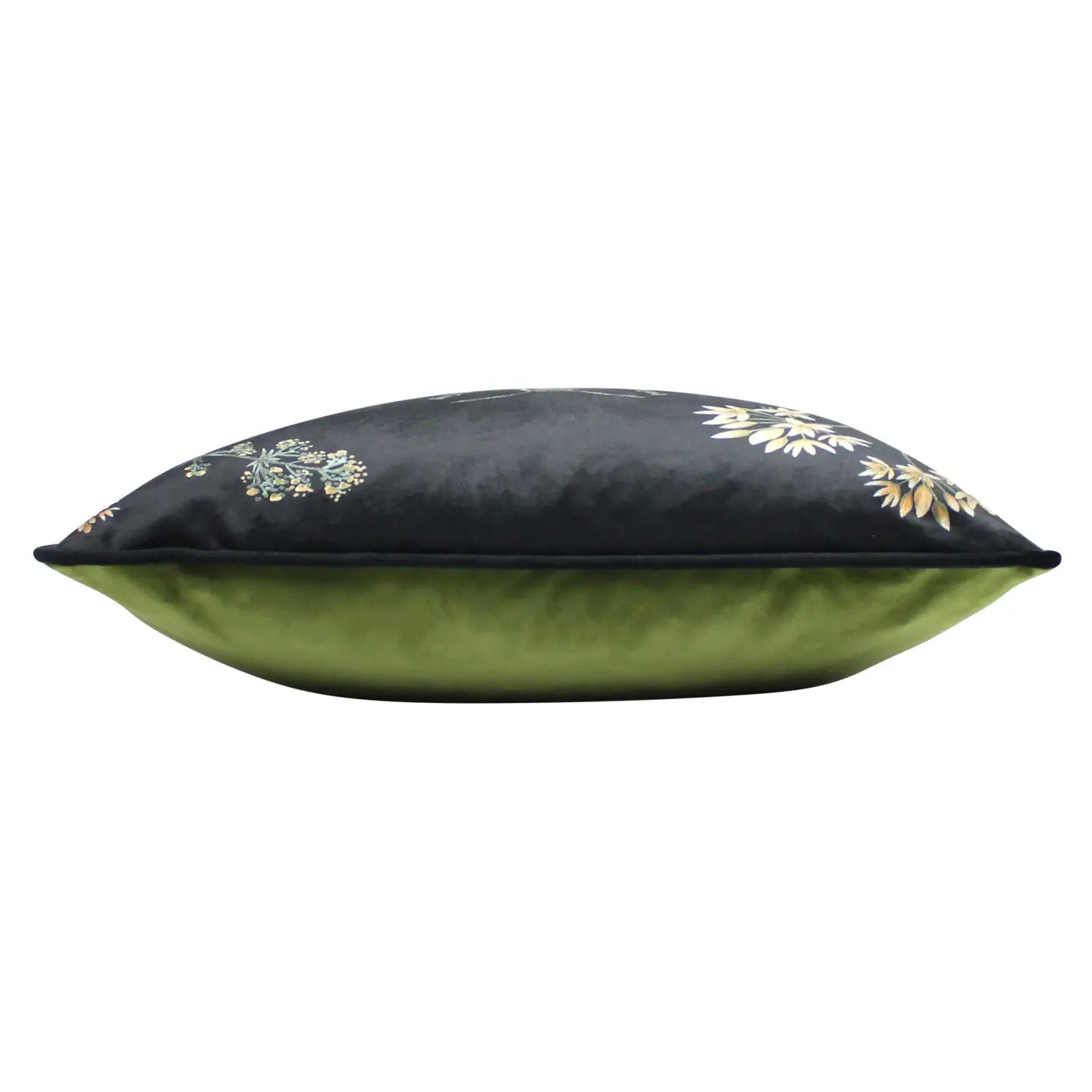 Midnight Garden Bee Cushion Black