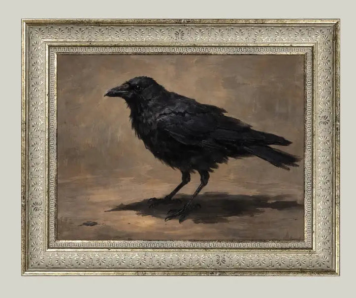Painted Crow 10 x 8" Framed Print
