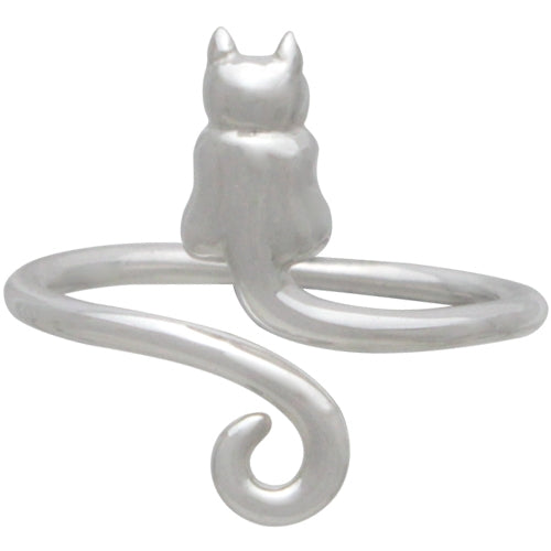 Sterling Silver Adjustable Cat Ring
