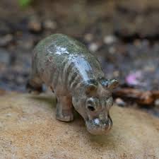 North American House Hippo "River" Miniature Porcelain Figurine