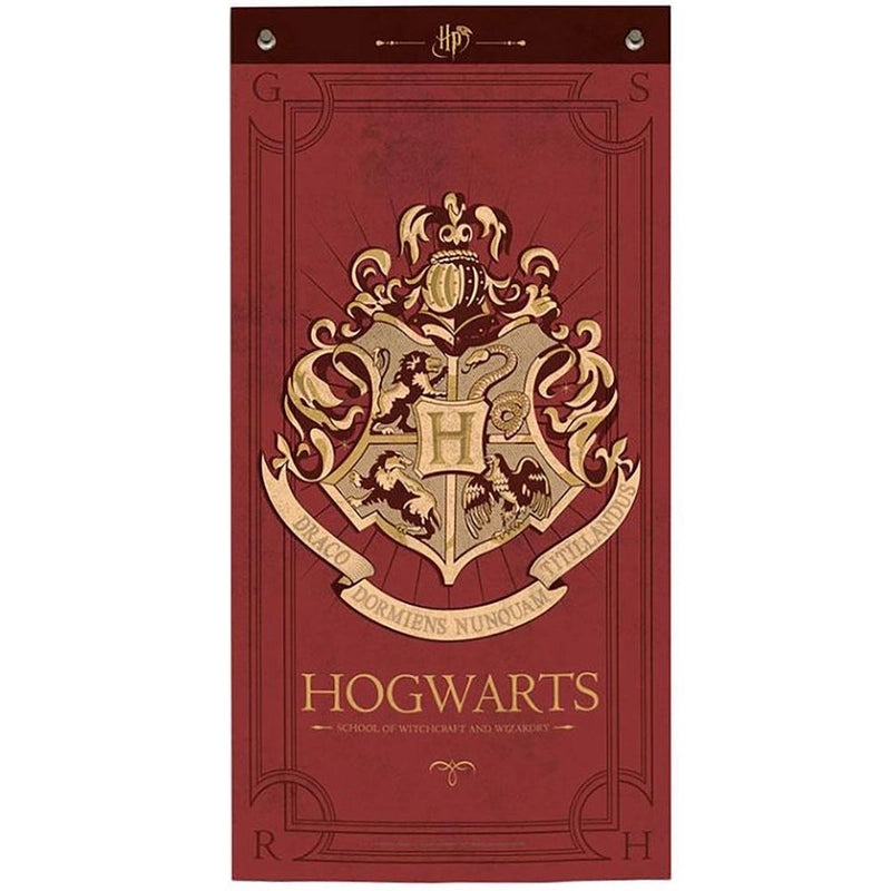 Harry Potter Banner Hogwarts Maroon
