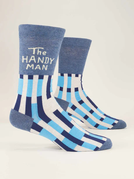 Men’s Crew Socks - Blue Q