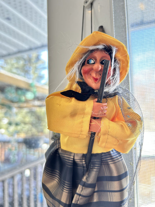 Kitchen Witch Doll Ulva - Yellow