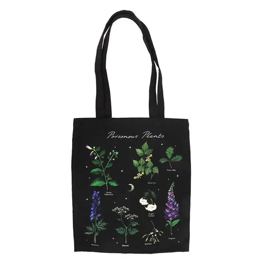 Poisonous Plants Gothic Botanical Tote Bag