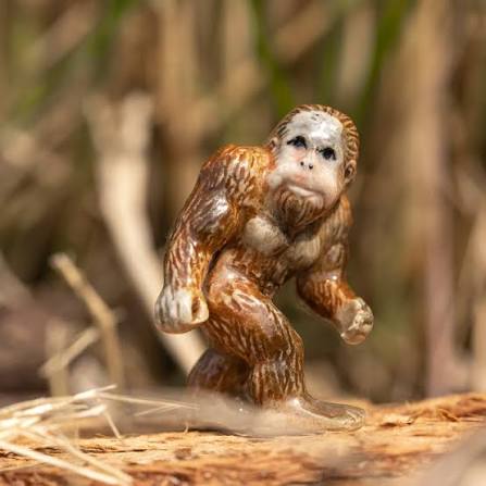 Cryptozoology Sasquatch "Bigfoot" Miniature Porcelain Figurine