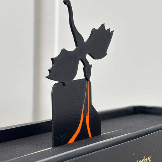 Dragon With Flame Book Mark