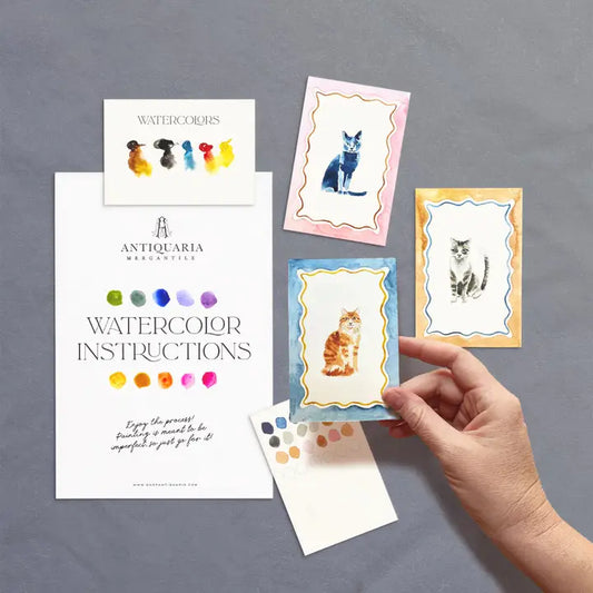 Mini Watercolour Painting Kit- Cats