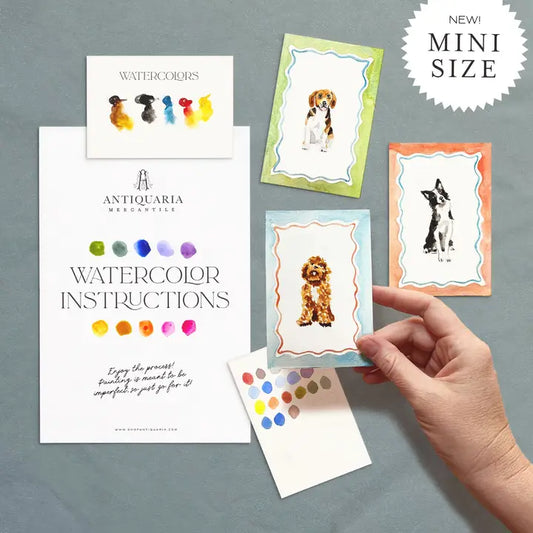 Mini Watercolour Painting Kit - Dogs