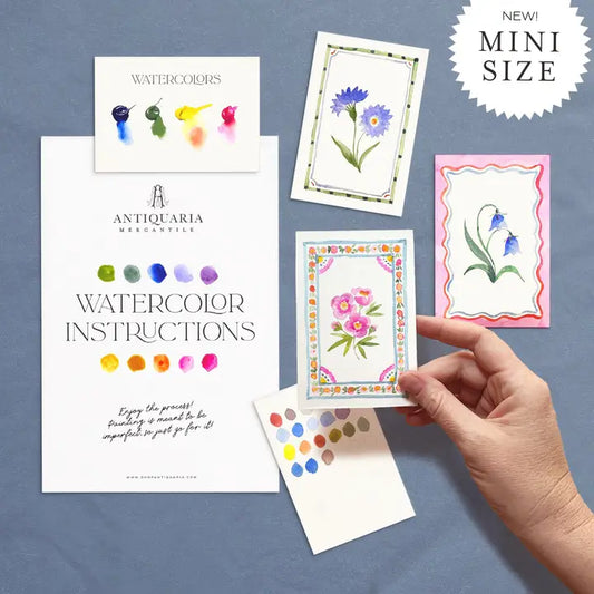 Mini Watercolour Painting Kit- Flowers