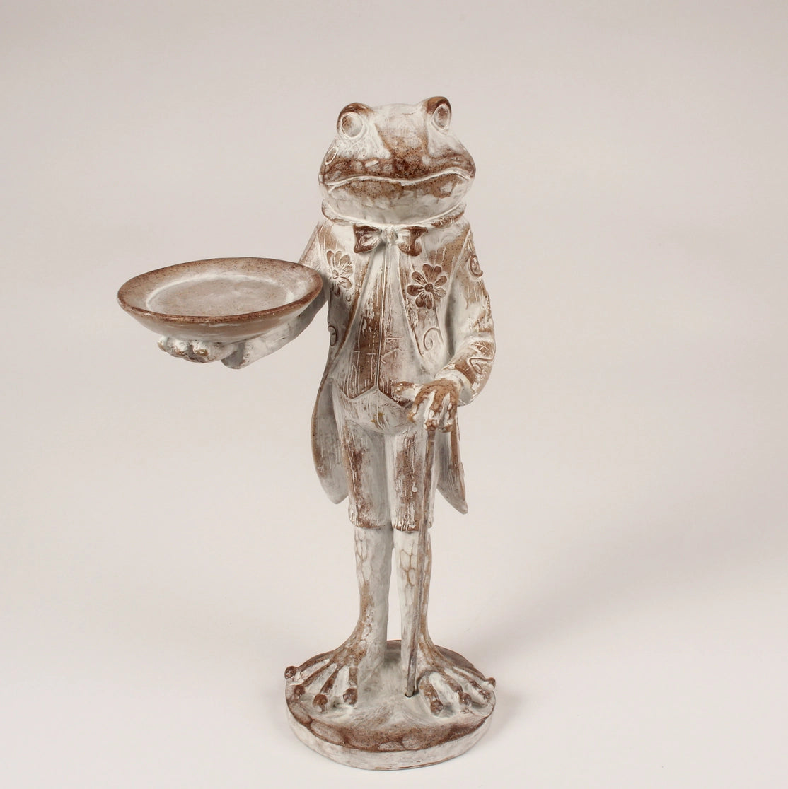 Frog Holding Tray Figure